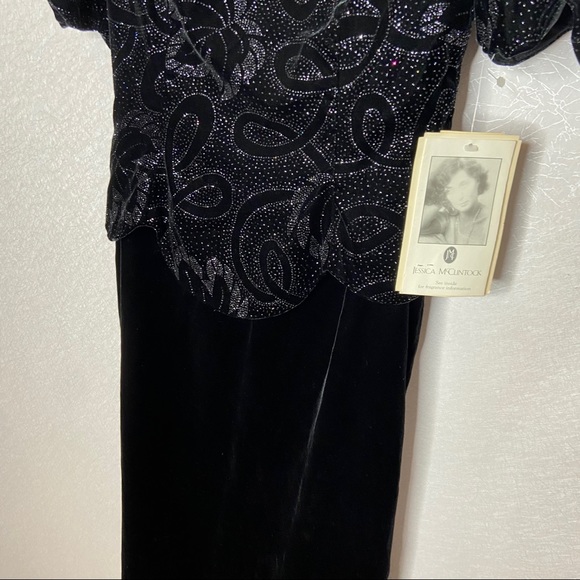 Vintage McClintock Glitter Velvet Dress - Picture 9 of 13